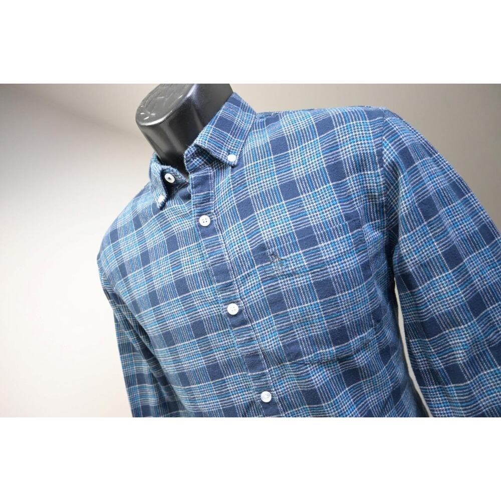 Penguin MunsingWear Flannel Dress Shirt Heritage Slim Fit Plaid Mens Sz Small